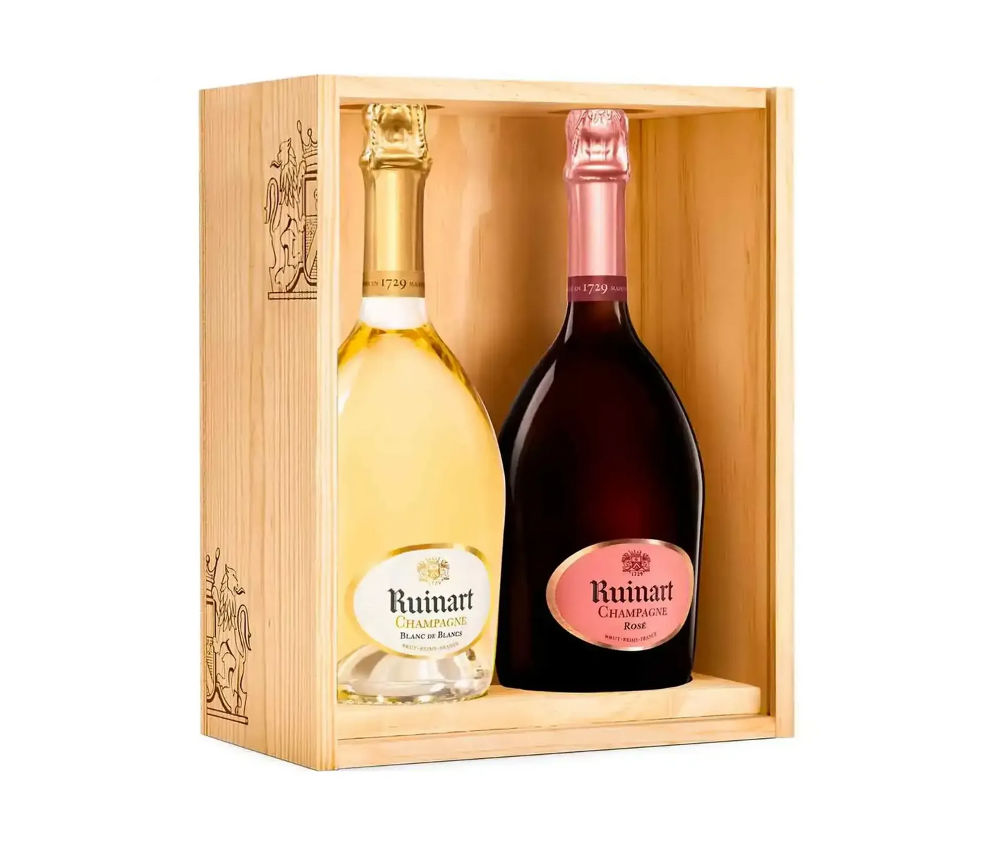 Champagne Ruinart - Coffret Duo Blanc de Blancs et Rosé - AOP Champagne
