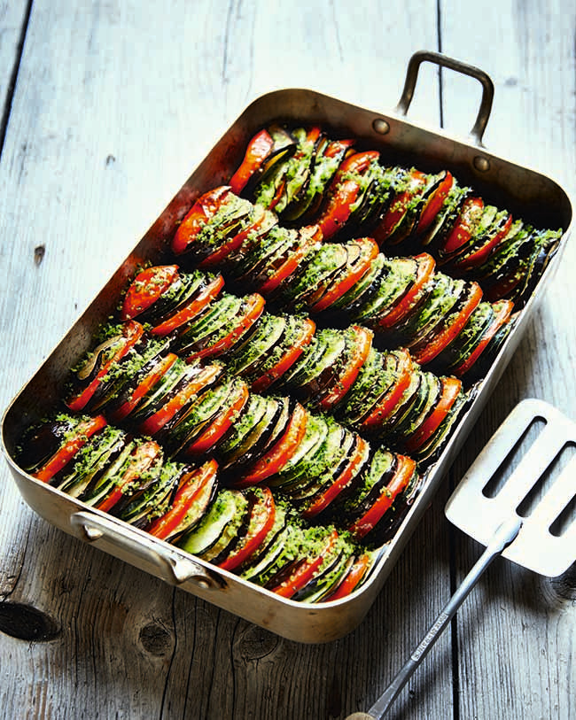 Tian de légumes au canard