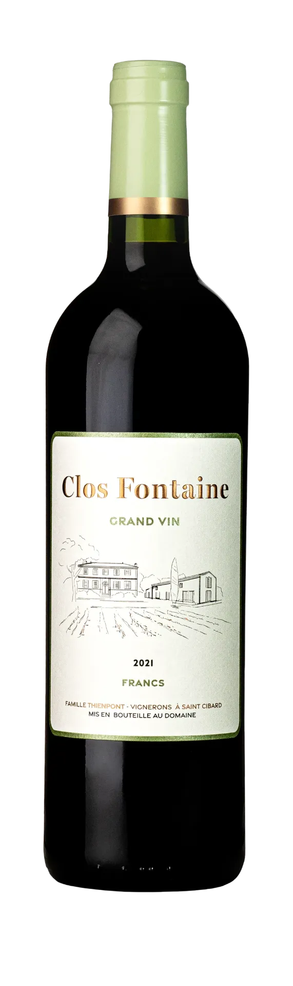 Clos Fontaine - Francs Côtes de Bordeaux - AOP Francs-Côtes-de-Bordeaux - Rouge - 2023