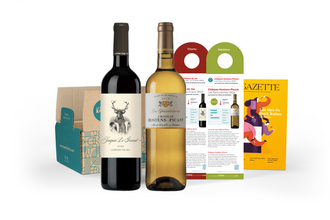 Box Fins Gourmets anniversaire, rouge & blanc