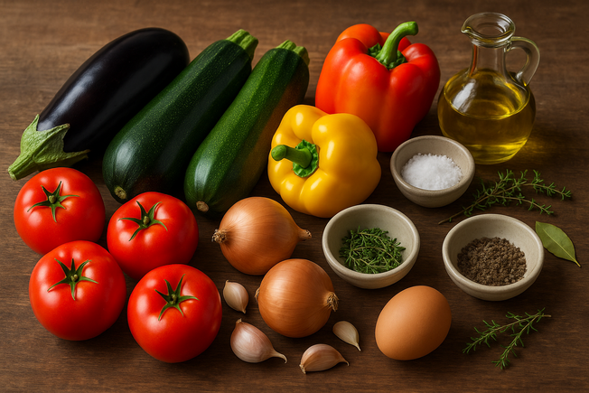 Ingredientes del ratatouille
