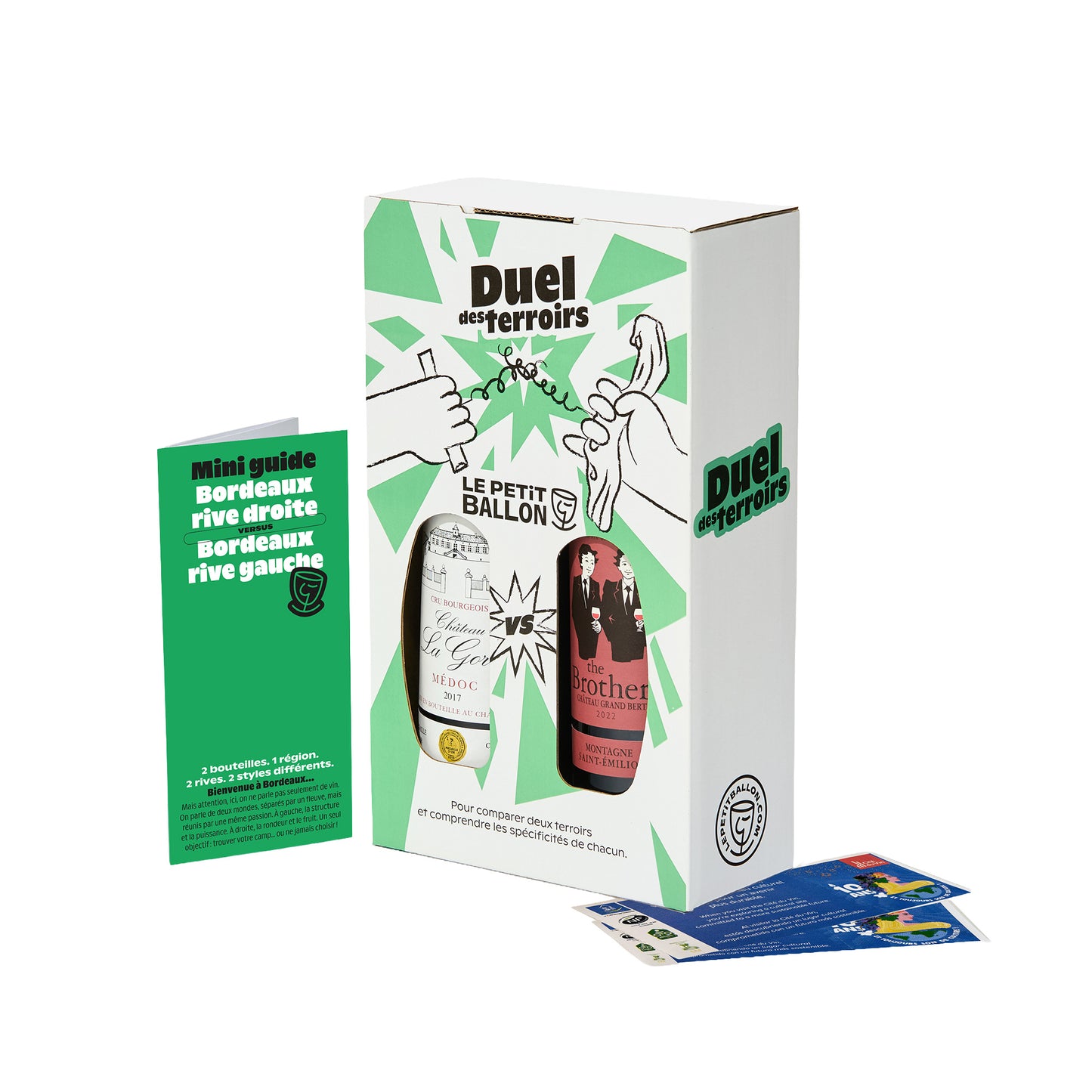 Caja duelo de terruños Burdeos